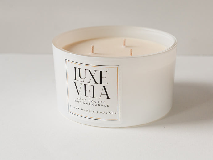 Dark Amber & Ginger Lily Three Wick Candle