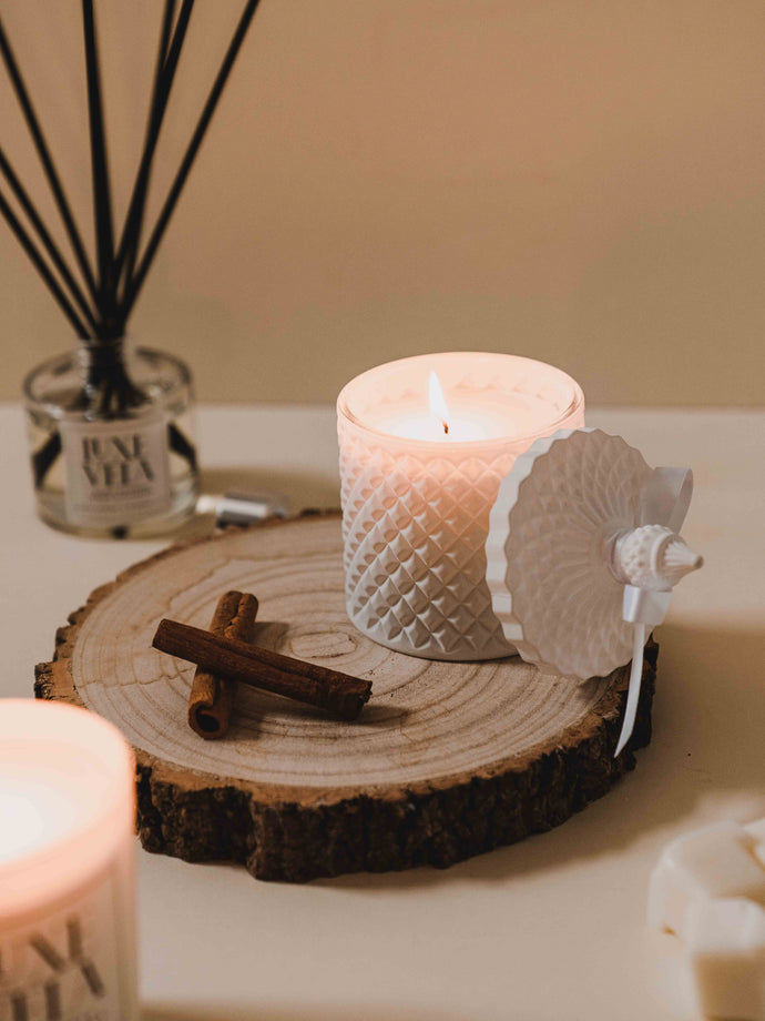 Fresh Linen Diamond Candle